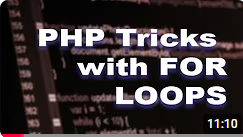 PHP For Loops