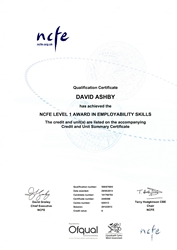 Employability Skills Certificate 1