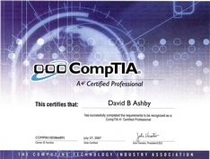 I.T. Certification = Comptia A+